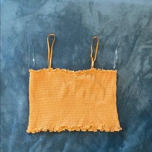 Yellow crop top
